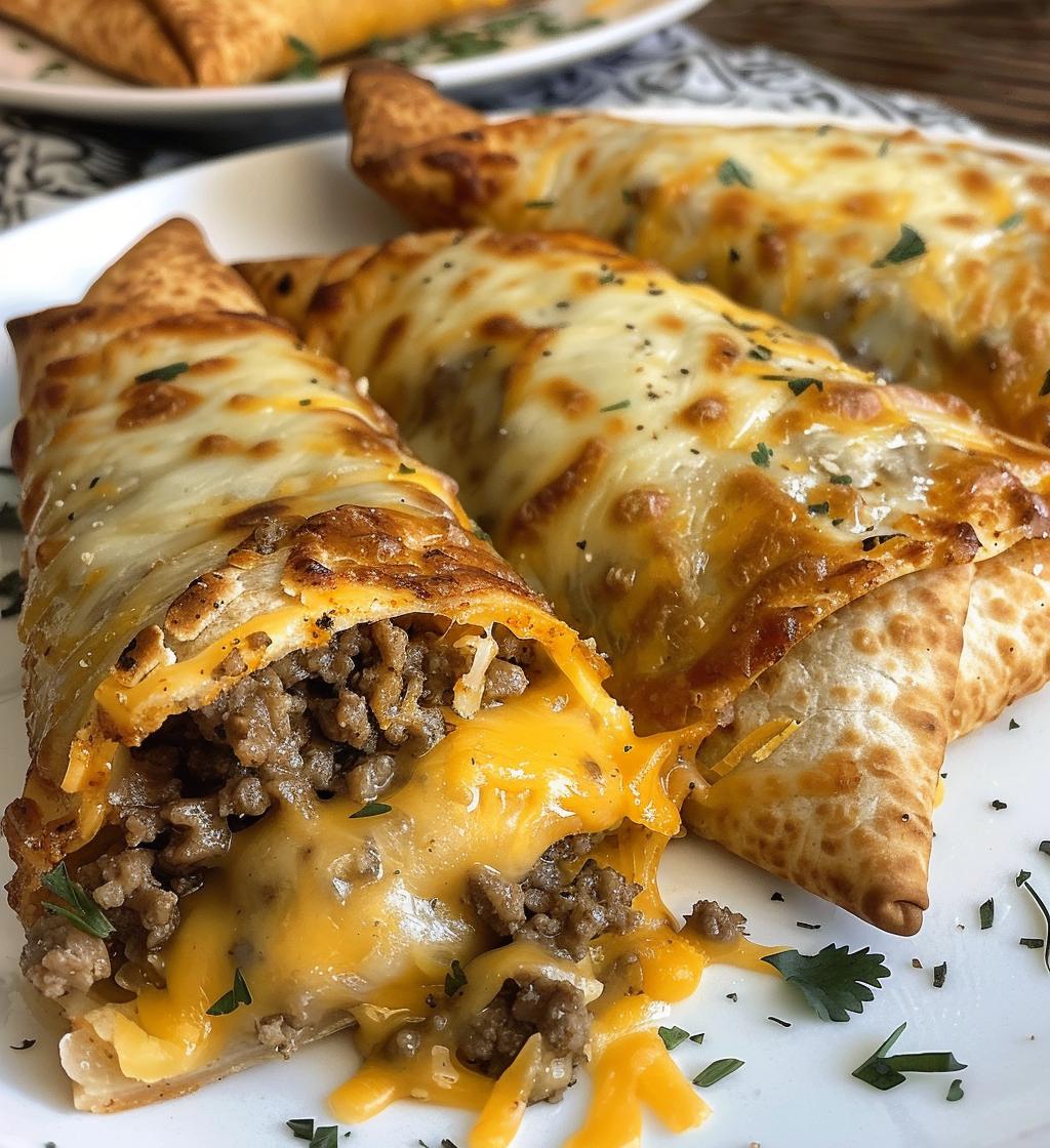 Beef and Cheese Chimichangas - detail 1