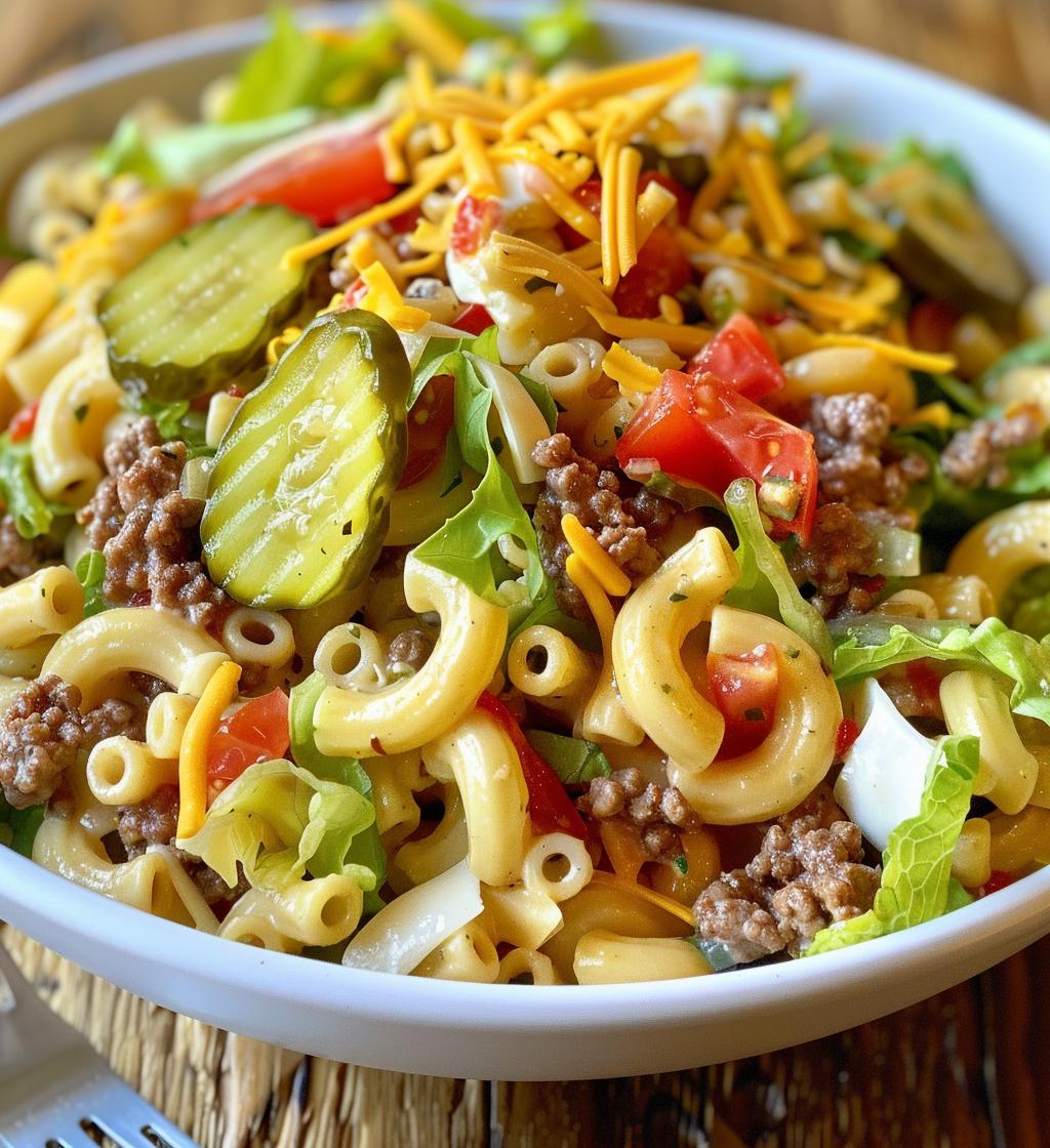 Big Mac Pasta Salad