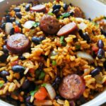 Black Beans Sausage Rice Skillet