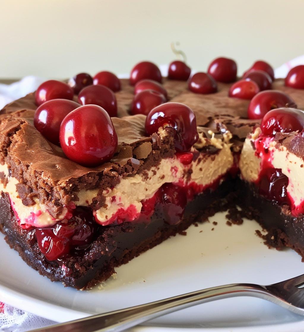 Cherry Cheesecake Brownies - detail 1