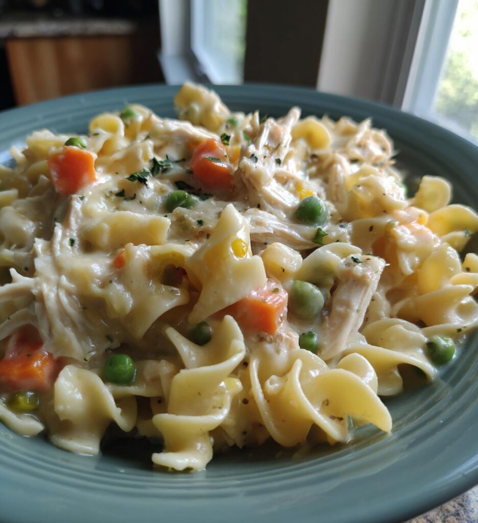 Chicken Pot Pie Noodles