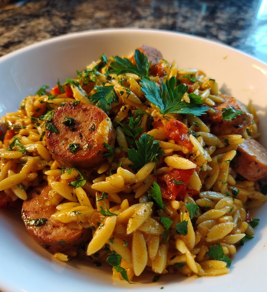 Chicken Sausage Orzo