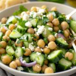 Chickpea Cucumber Feta Salad