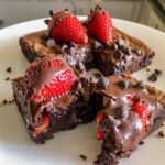 Chocolate Covered Strawberry Brownies