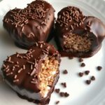 Chocolate Dipped Heart Rice Krispie Treats