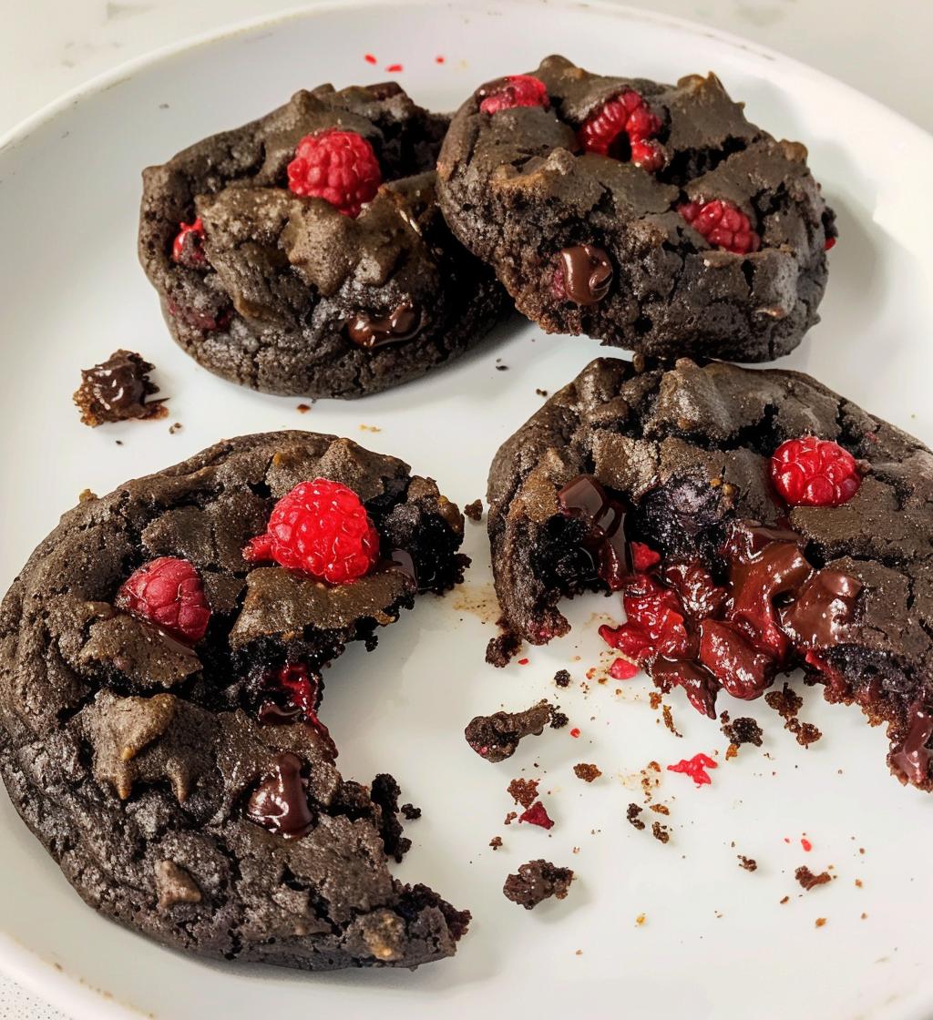 Chocolate Raspberry Cookies - detail 1