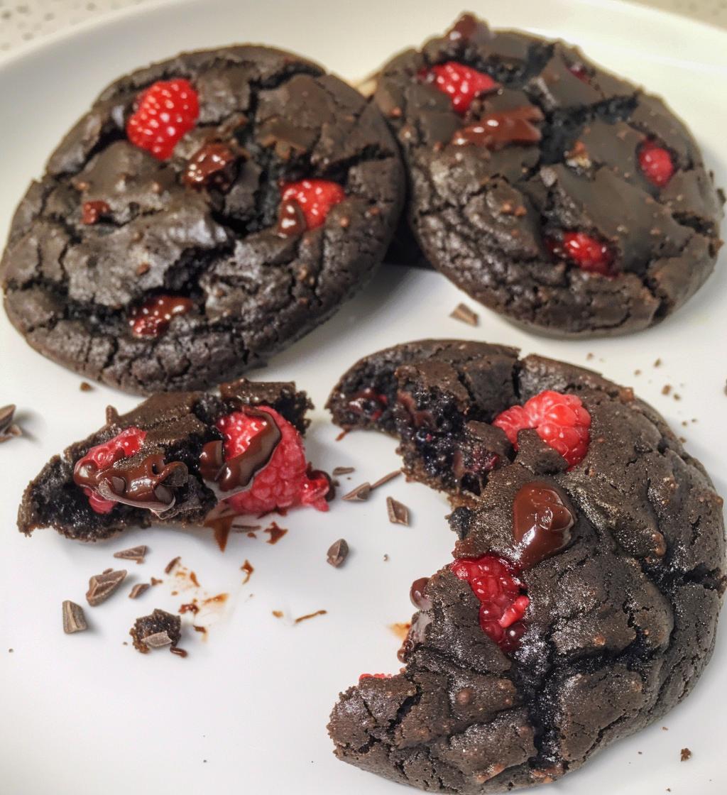 Chocolate Raspberry Cookies