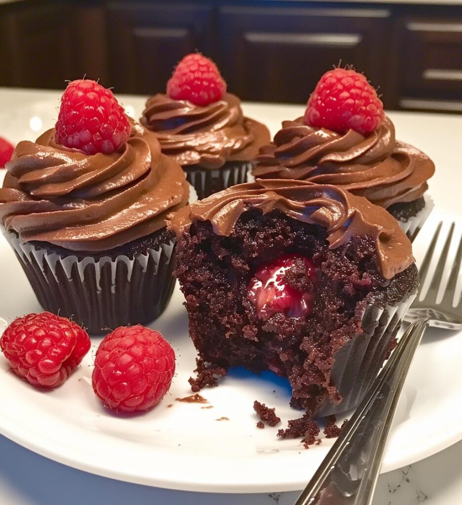 Chocolate Raspberry Cupcakes