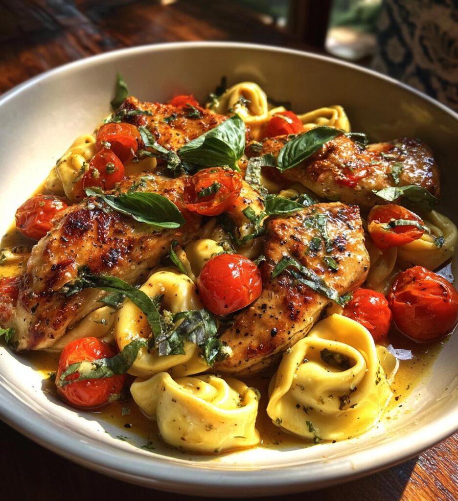 Cowboy Butter Garlic Chicken Tortellini