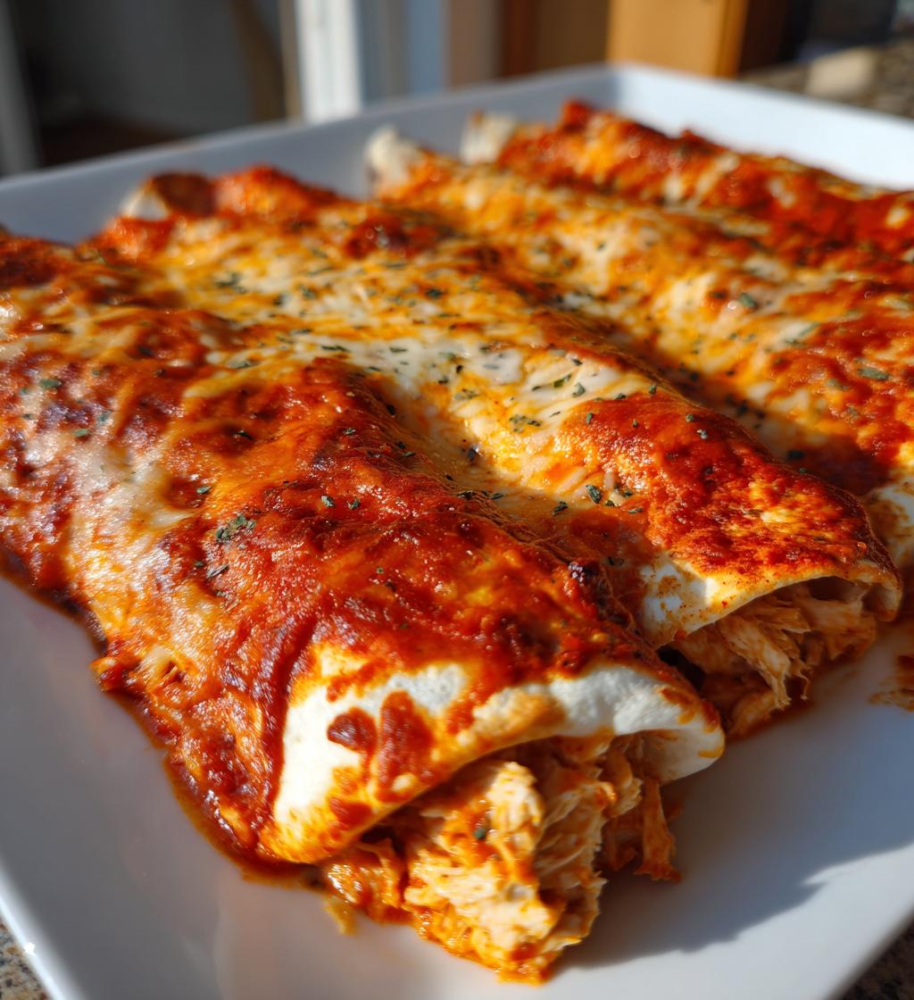 Cream Cheese Chicken Enchiladas