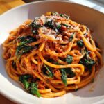 Creamy Chorizo Spinach Pasta