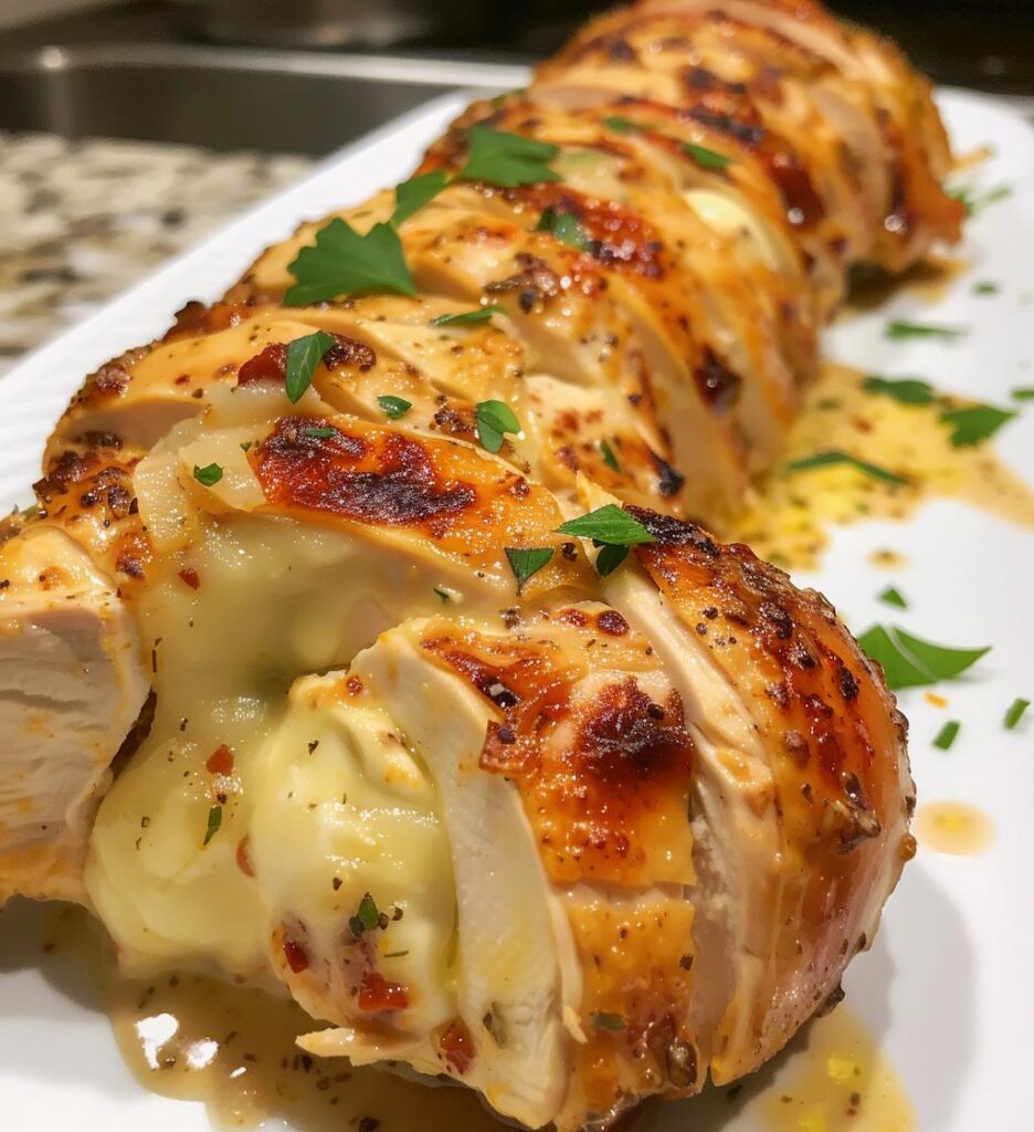 Creamy Hasselback Chicken