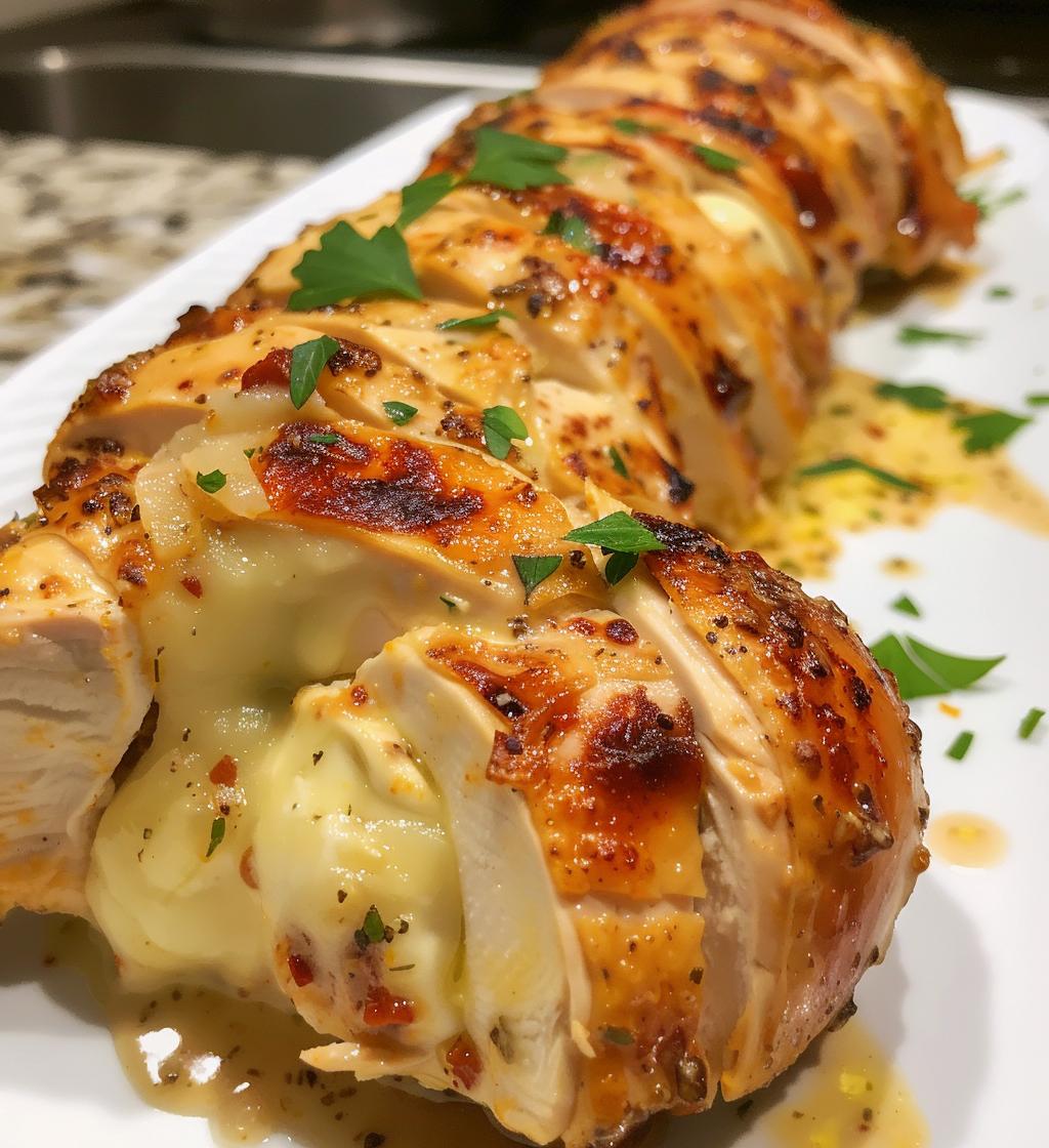 Creamy Hasselback Chicken