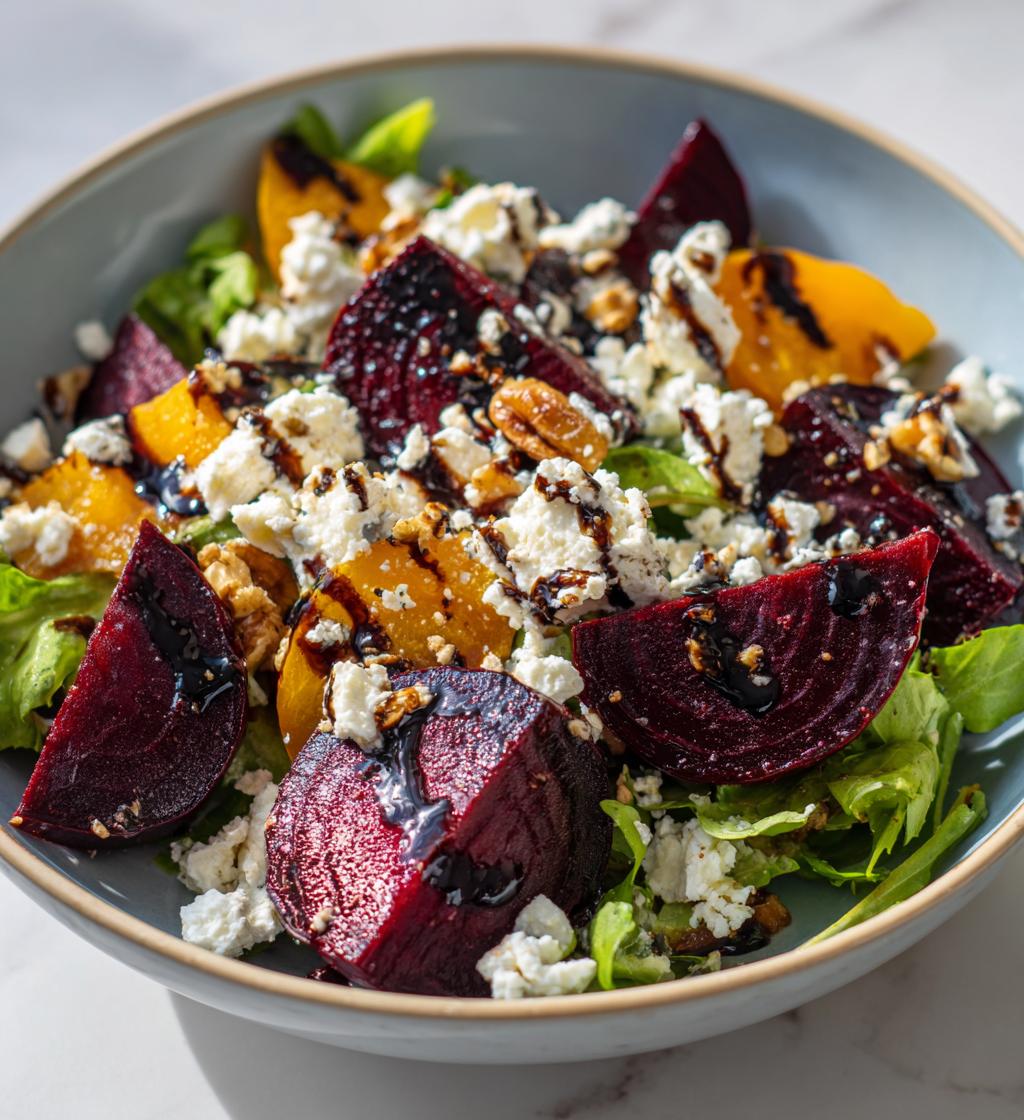 Creamy Roasted Beet Salad with Feta