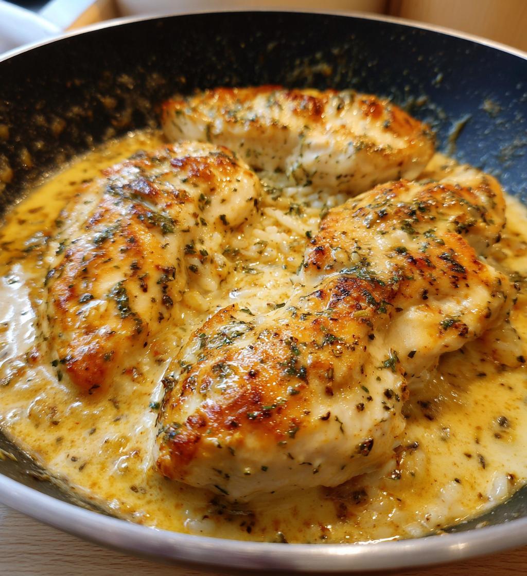 Creamy Smothered Chicken and Rice