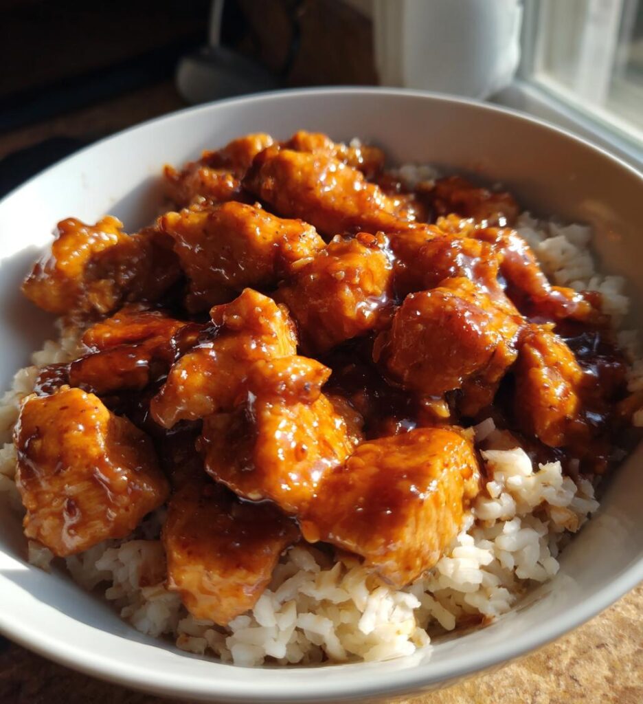 Crock Pot Bourbon Chicken