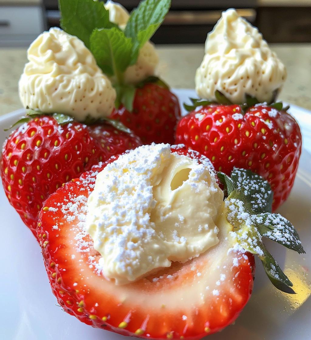 Deviled Strawberries - detail 1