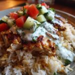 Dump and Bake Chicken Tzatziki Rice