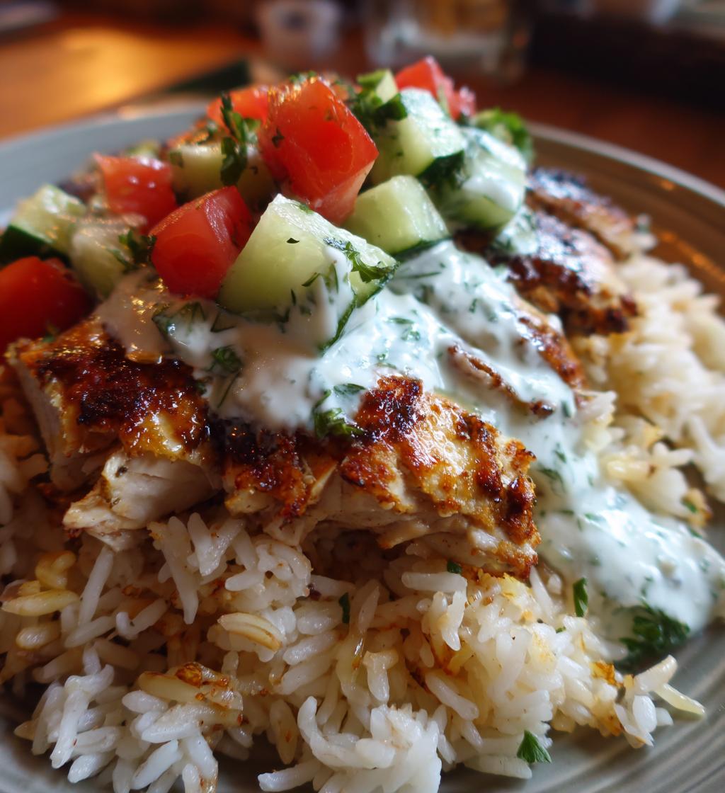 Dump and Bake Chicken Tzatziki Rice