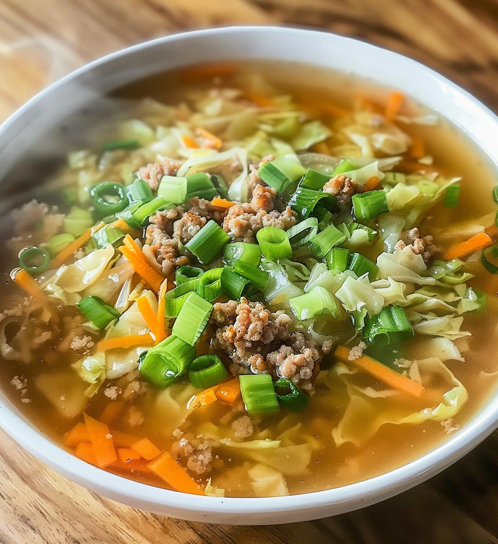 Egg Roll Soup - detail 1