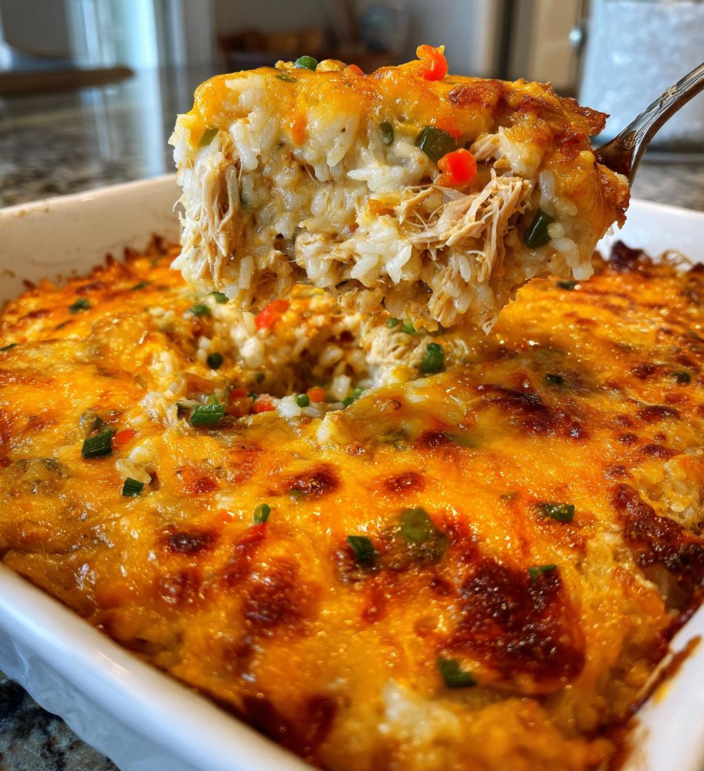 Forgotten Chicken Rice Casserole