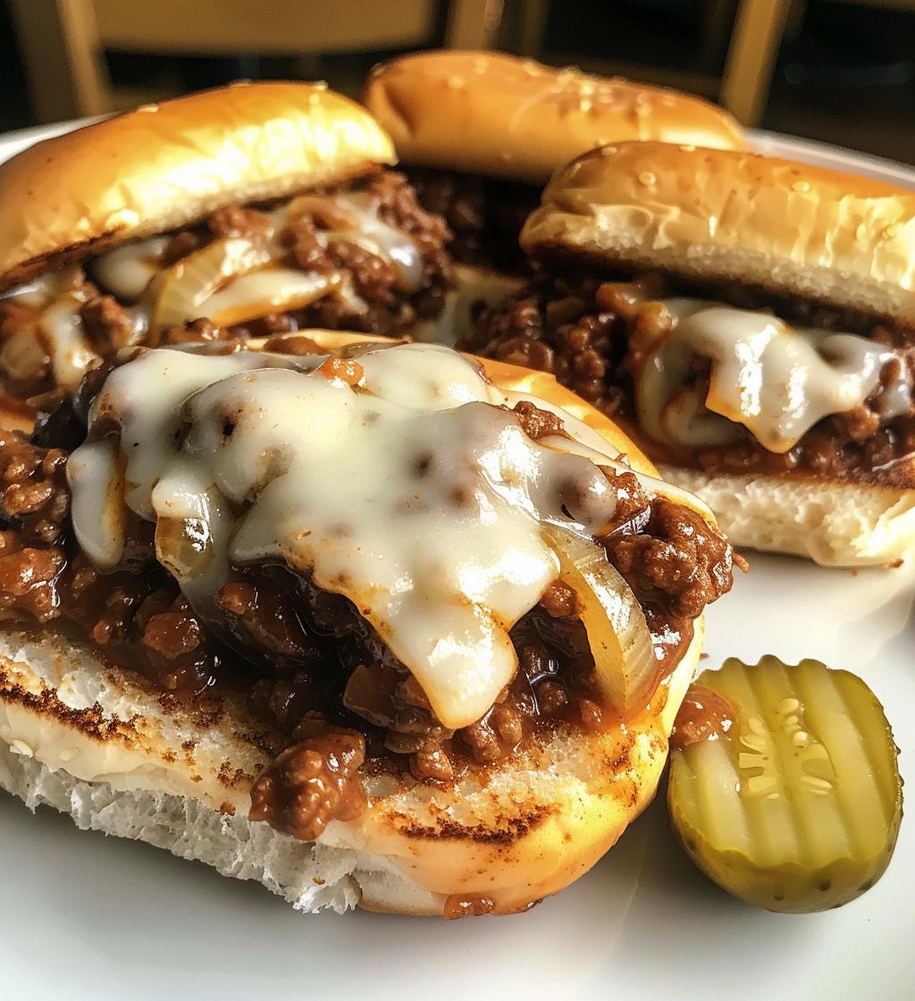 French Onion Beef Sloppy Joes - detail 1
