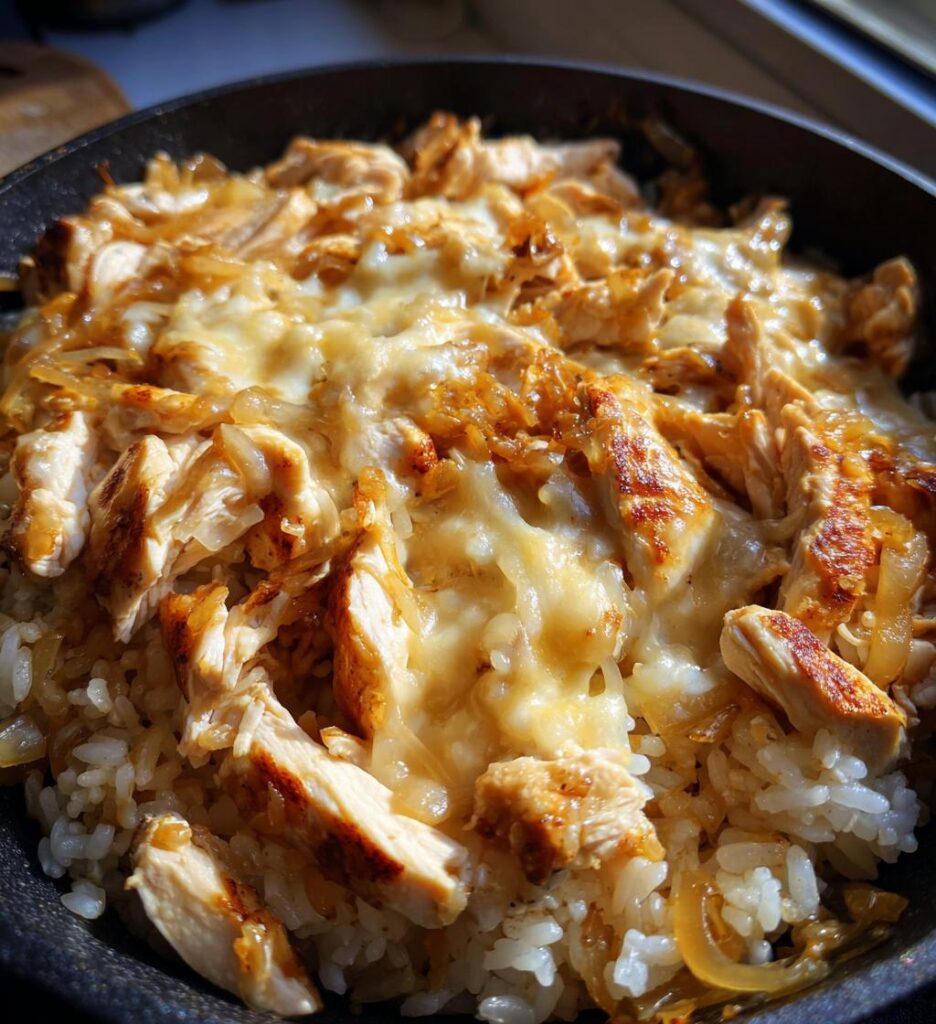 French Onion Chicken Bowls