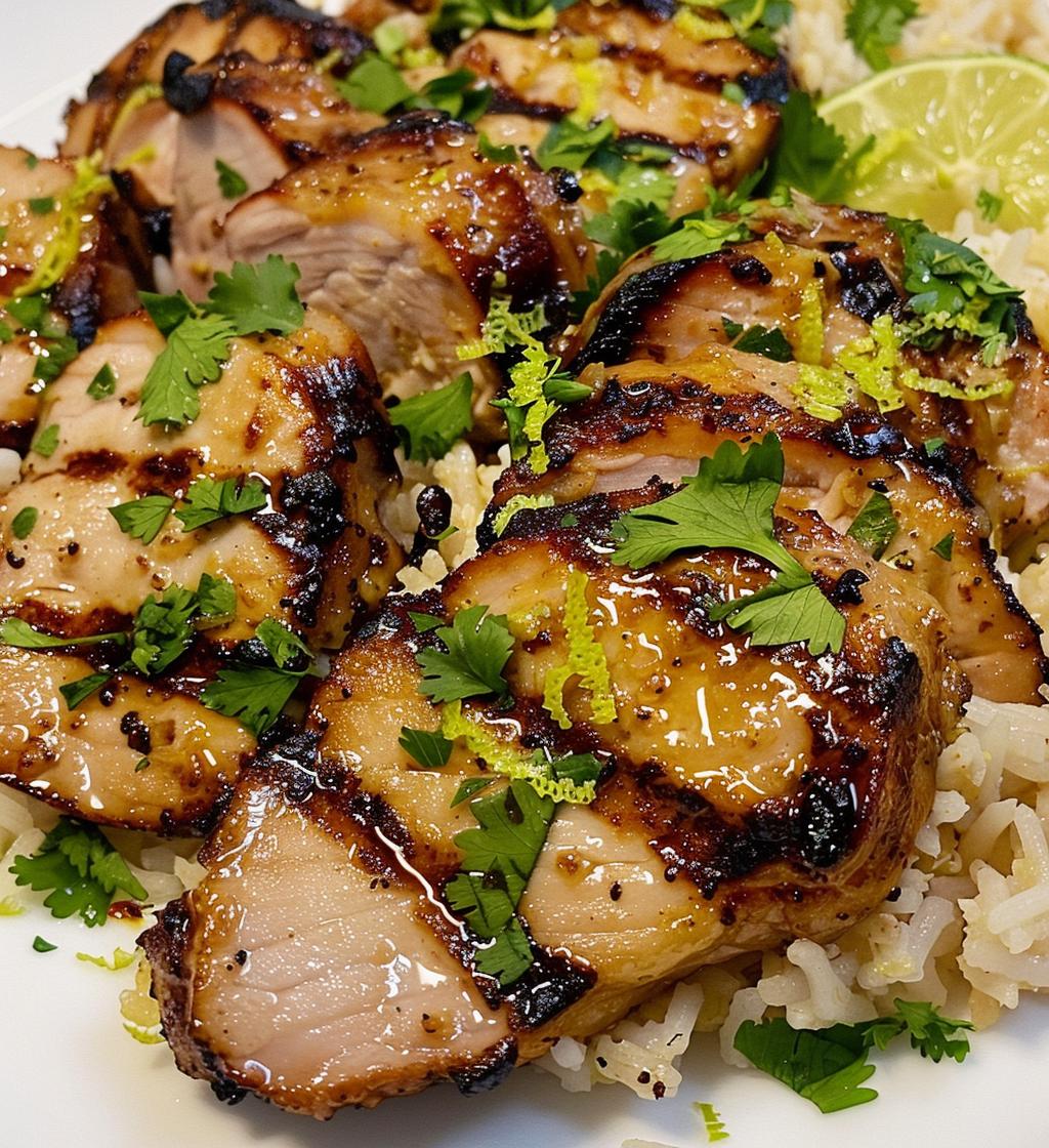 Ginger Lime Pork with Coconut Rice