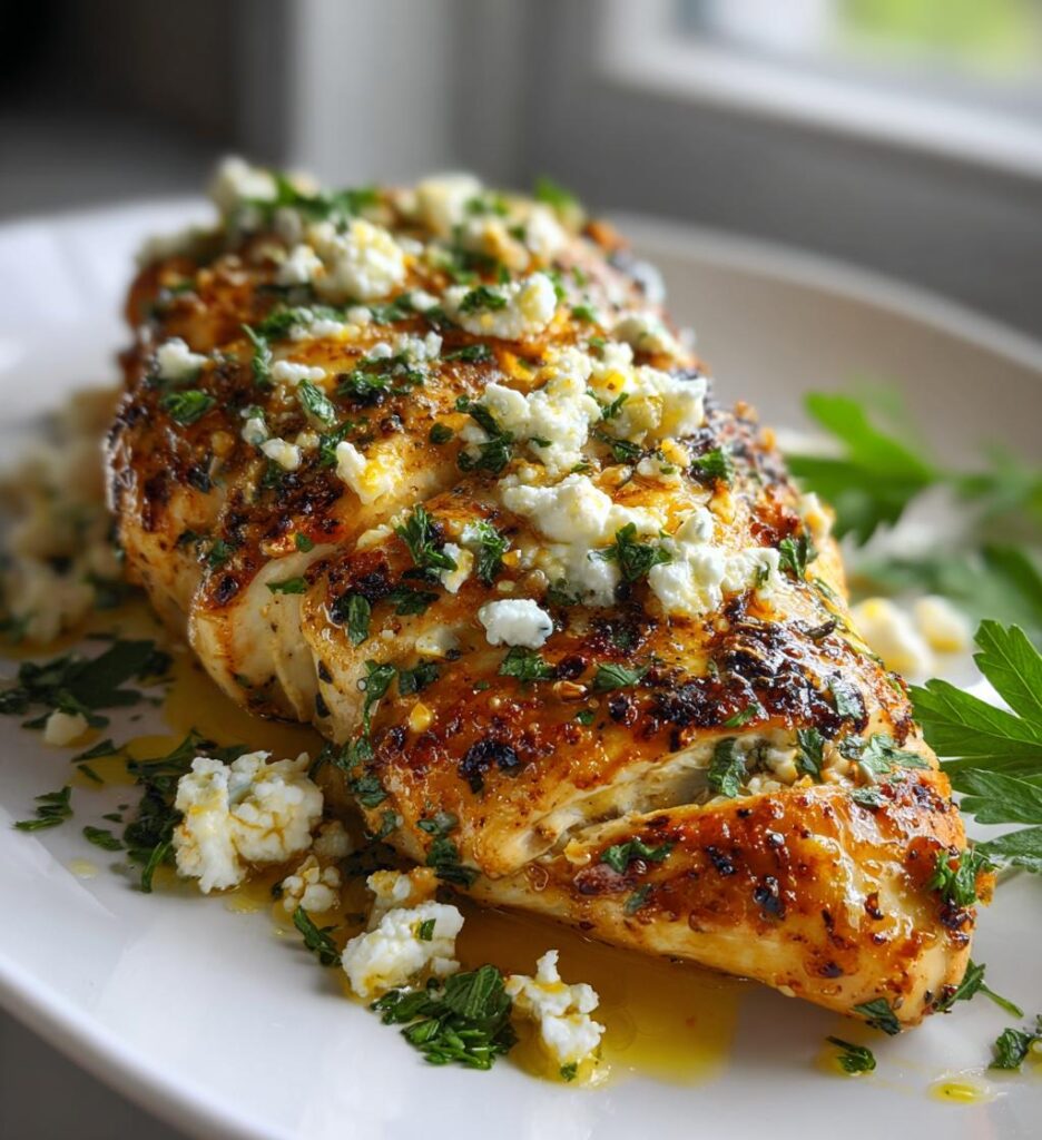Greek Lemon Feta Chicken