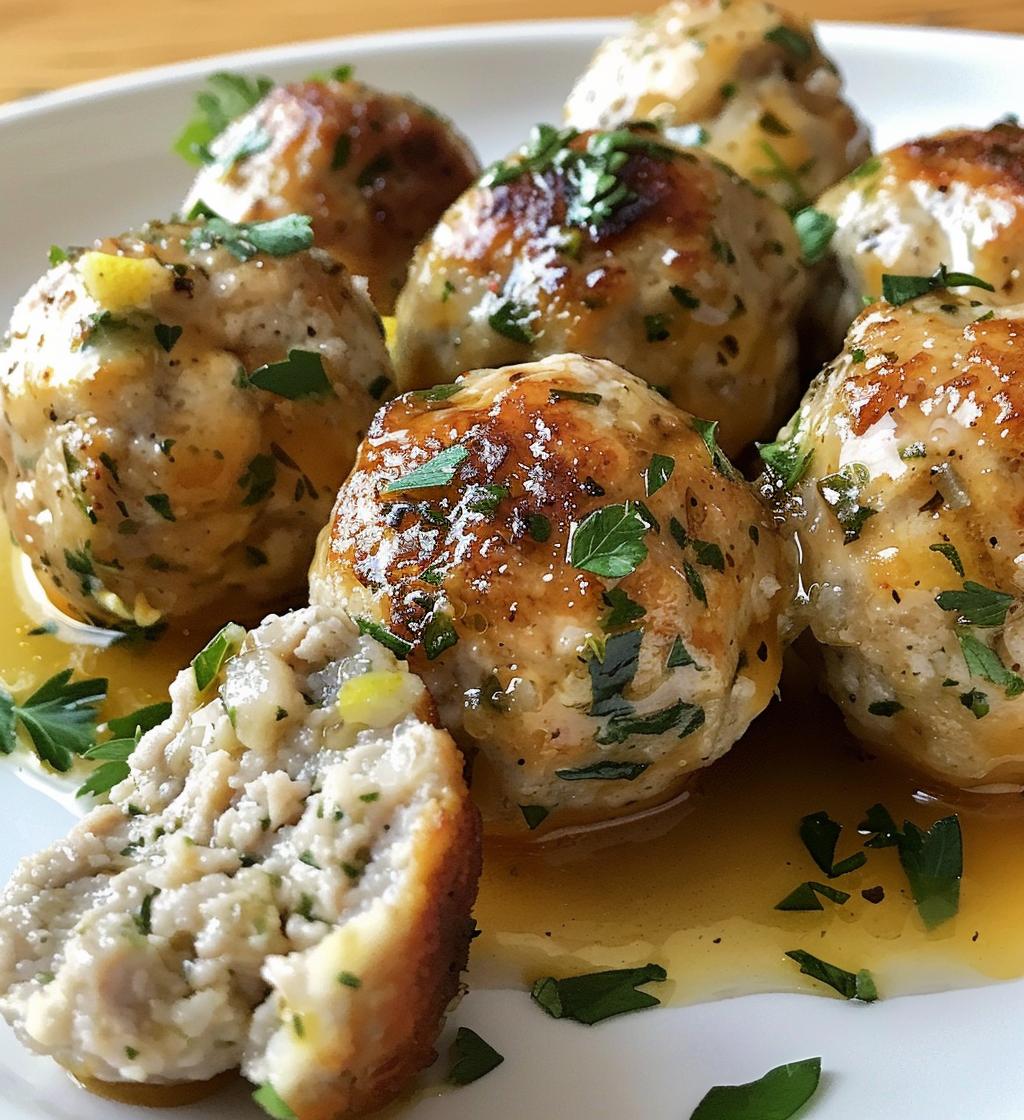 Greek Meatballs in Lemon Sauce