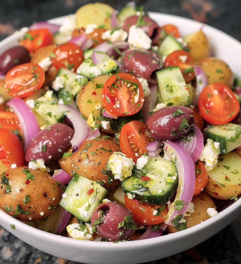 Greek Potato Salad - detail 1