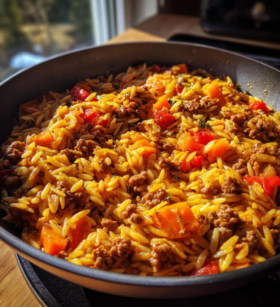 Ground Turkey Orzo
