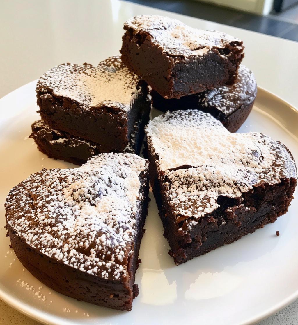 Heart Shaped Brownies