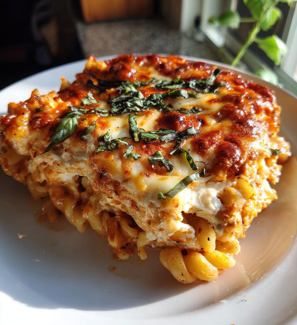 High Protein Cottage Cheese Pasta Bake