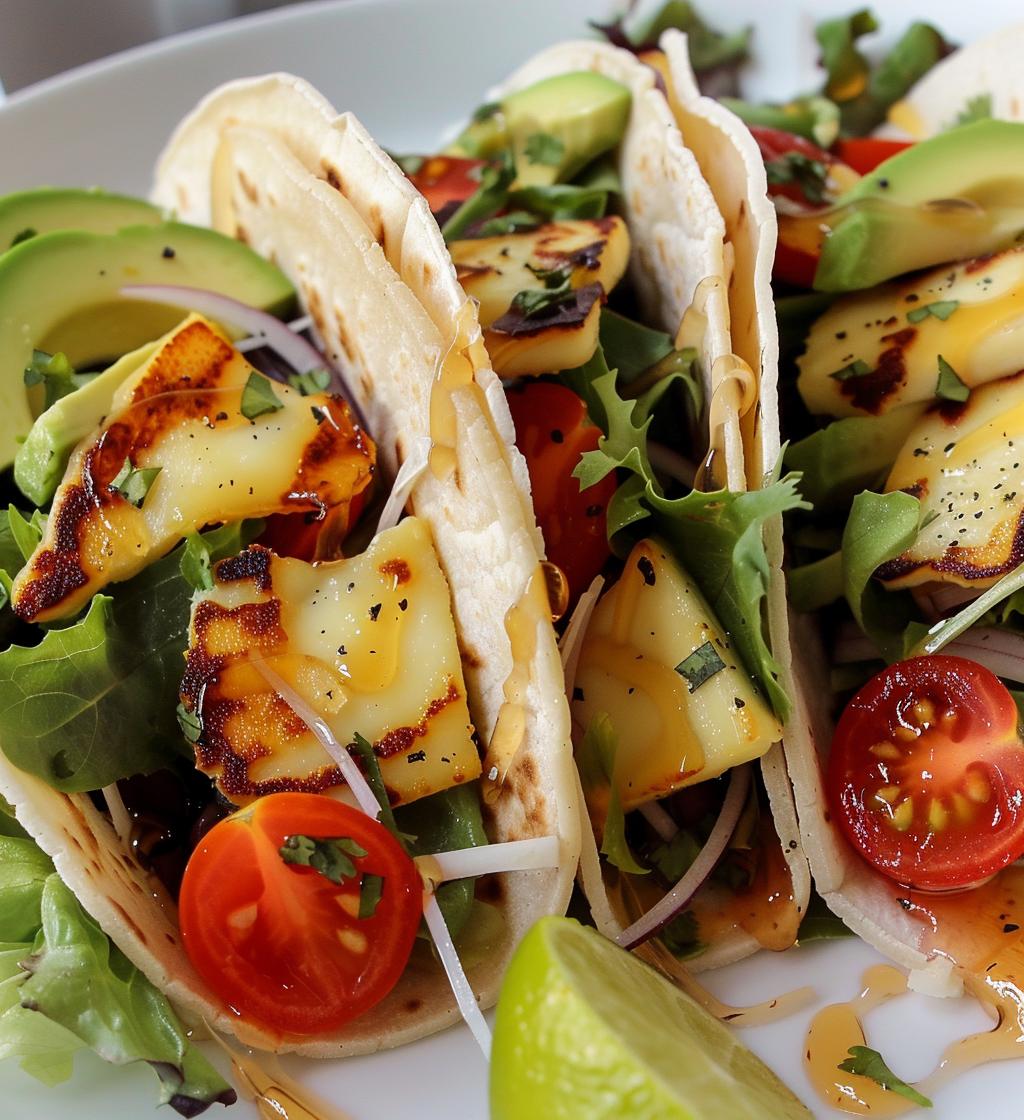 Honey Halloumi Tacos - detail 1
