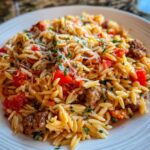 Italian Sausage Orzo Pasta