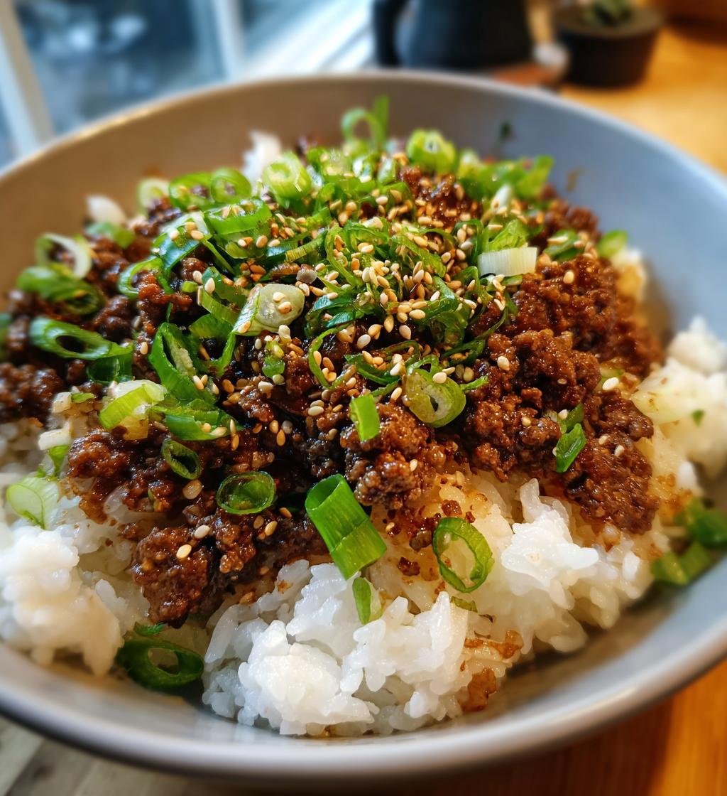 Korean Ground Beef Bowl