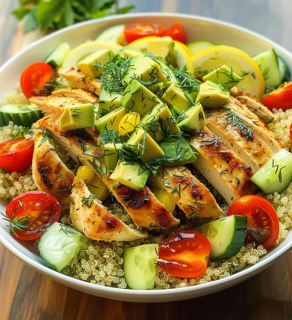 Lemon Dill Chicken Bowls - detail 1