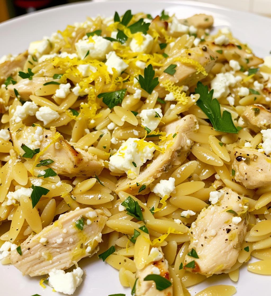 Lemon Feta Chicken Orzo - detail 1