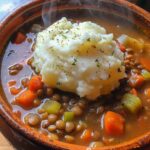 Lentil Stew with Mashed Potatoes