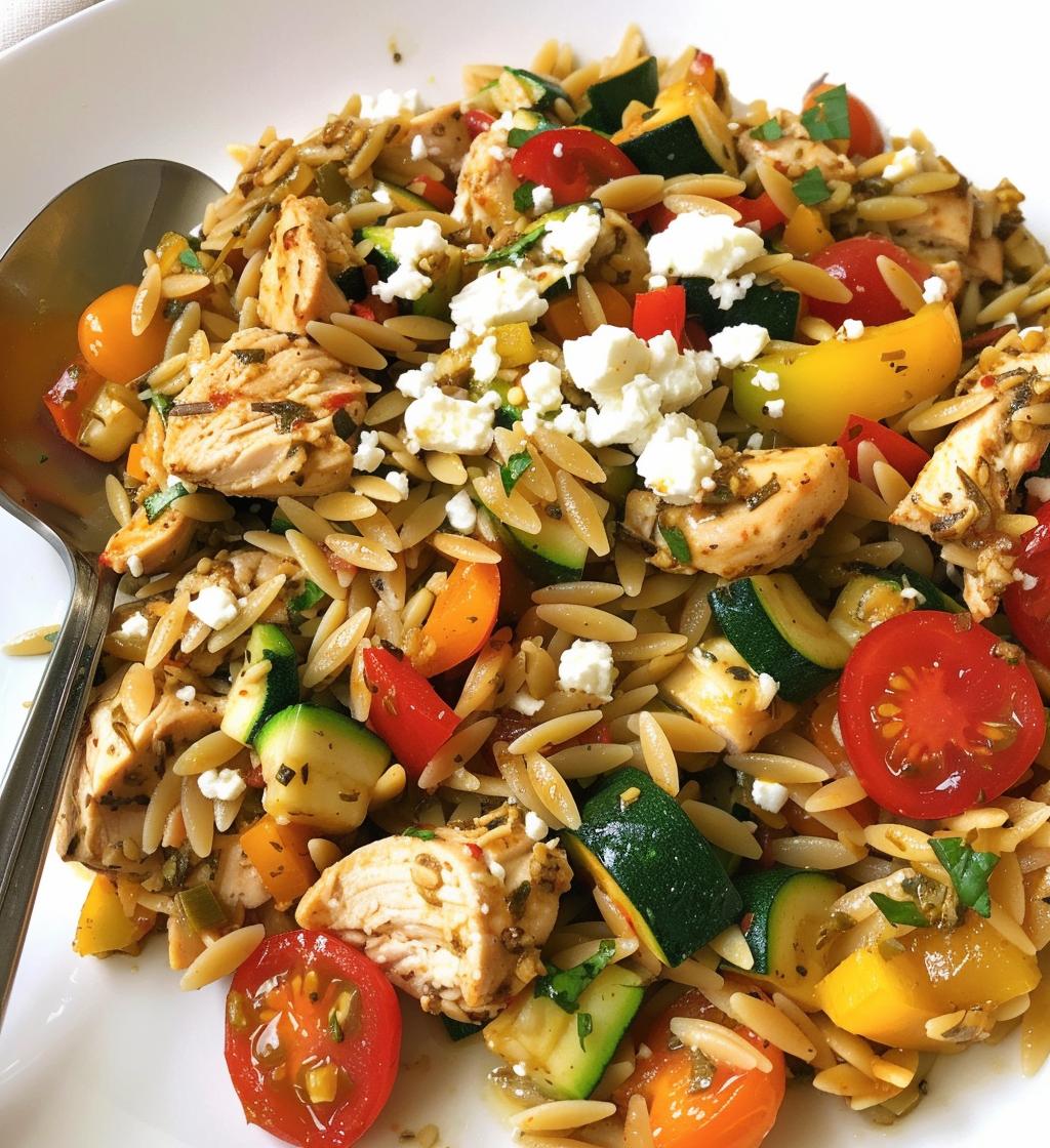 Mediterranean Chicken Orzo