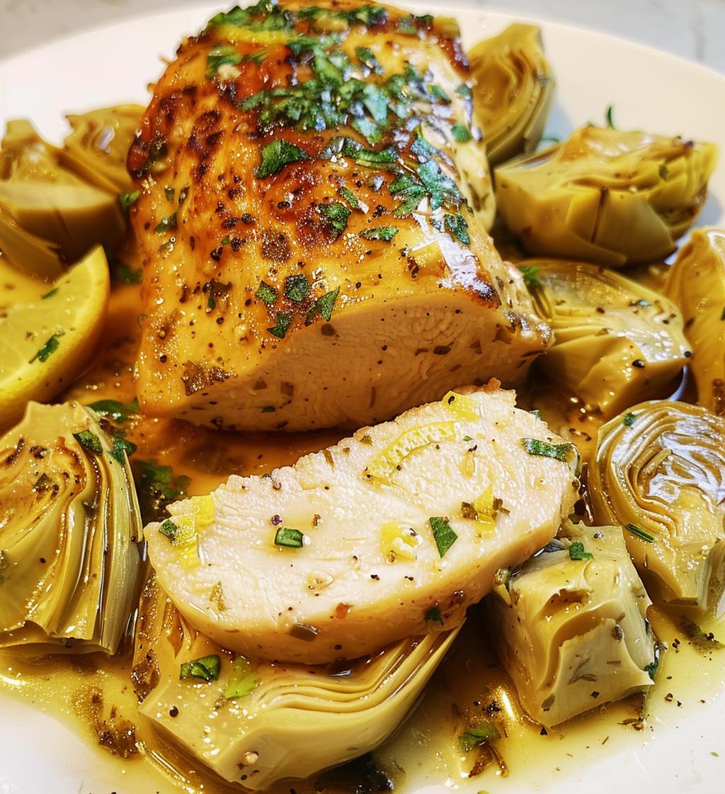 Mediterranean Lemon Chicken with Artichokes