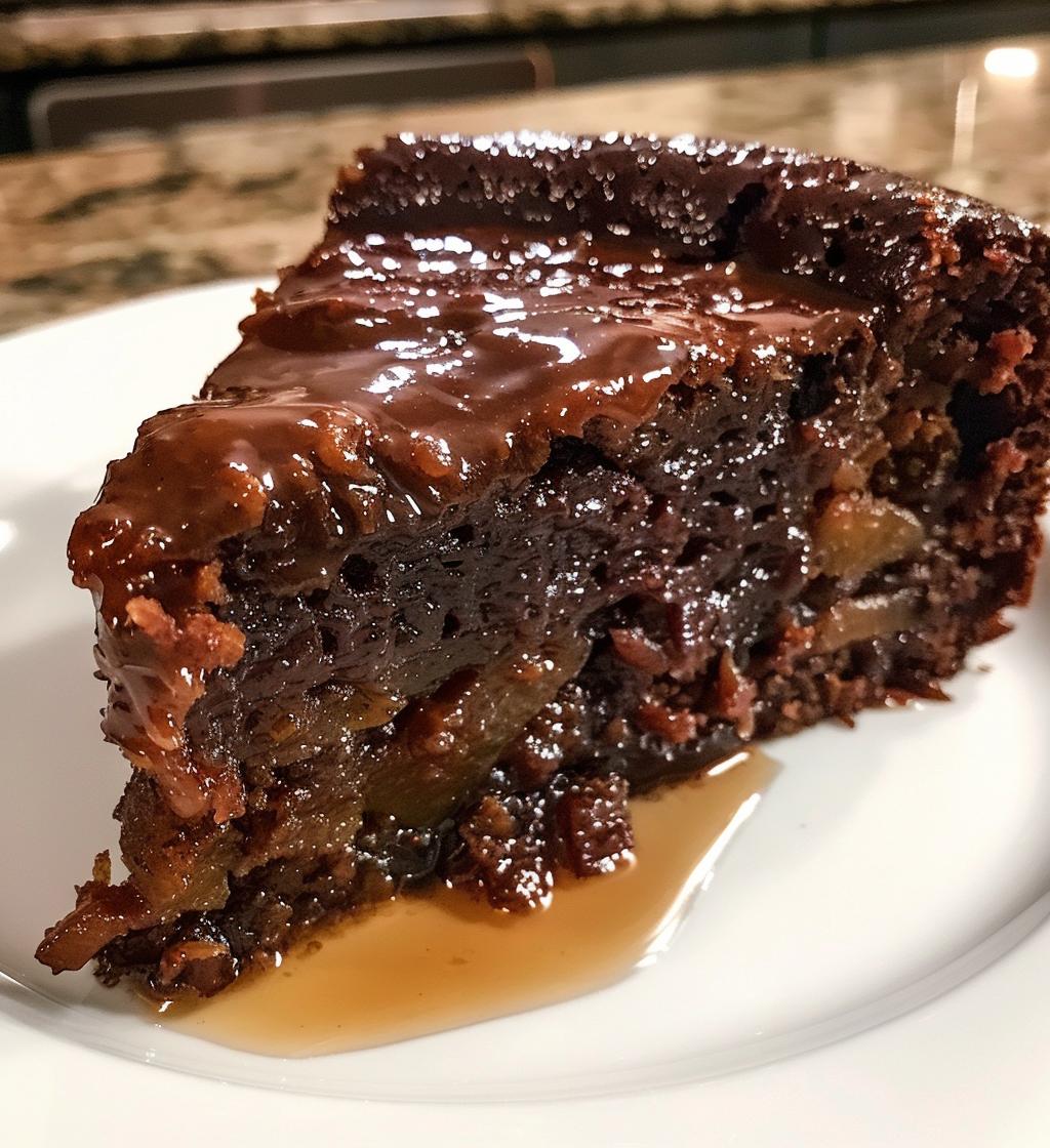Moist Apple Date Molasses Cake with Hot Sauce