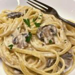 Mushroom Cream Sauce Pasta