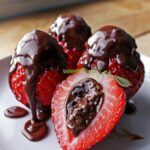 Oreo Truffle Stuffed Strawberries