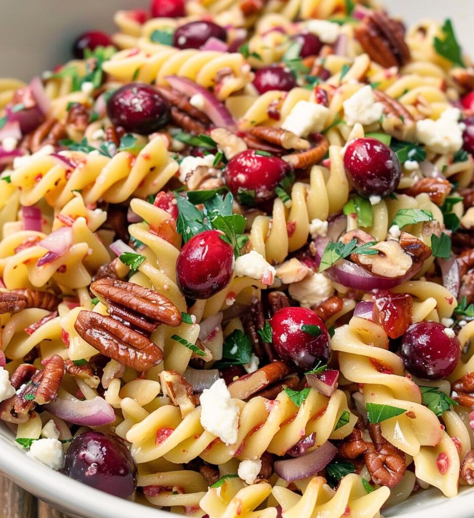 Pecan Cranberry Pasta Salad
