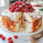 Raspberry Angel Food Cake