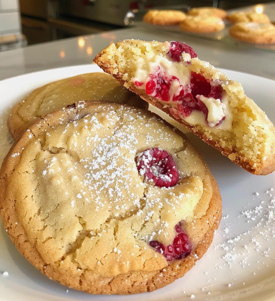Raspberry Cheesecake Cookies