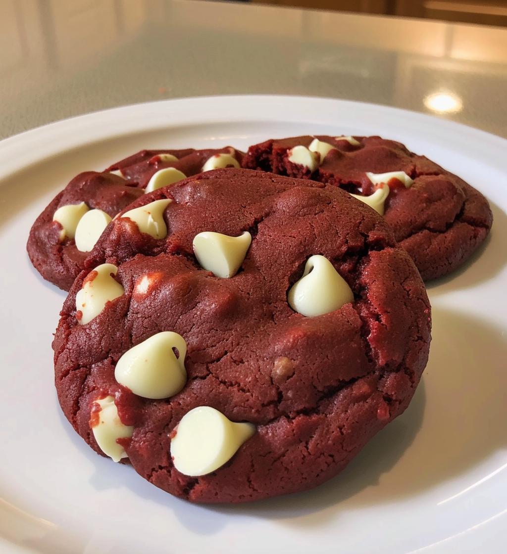 Red Velvet Cake Mix Cookies