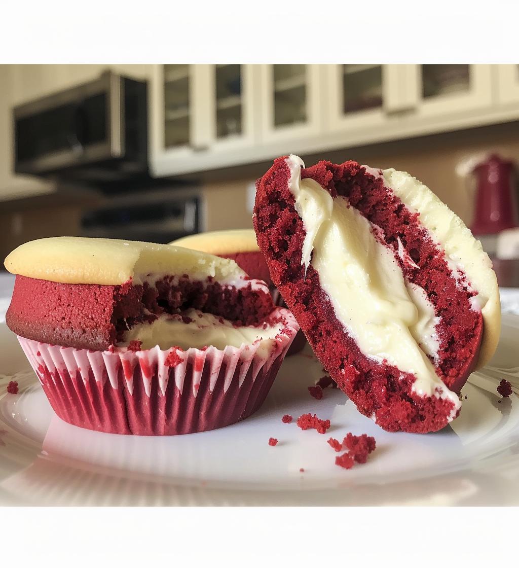 Red Velvet Cookie Cups